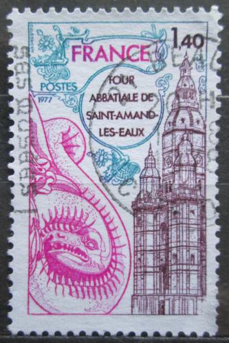 Poštová známka Francúzsko 1977 Opatství Saint-Amand-les-Eaux Mi# 2045