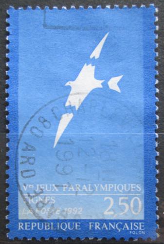 Poštová známka Francúzsko 1991 Zimné paralympiáda Mi# 2869