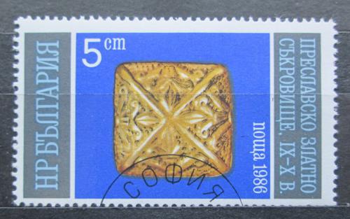 Poštová známka Bulharsko 1986 Zlatý šperk Mi# 3480