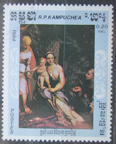 Poštová známka Kambodža 1984 Umenie, Correggio Mi# 620