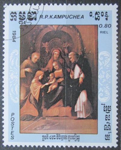 Poštová známka Kambodža 1984 Umenie, Correggio Mi# 622
