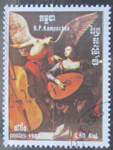 Poštová známka Kambodža 1985 Umenie, Carlo Saraceni Mi# 681