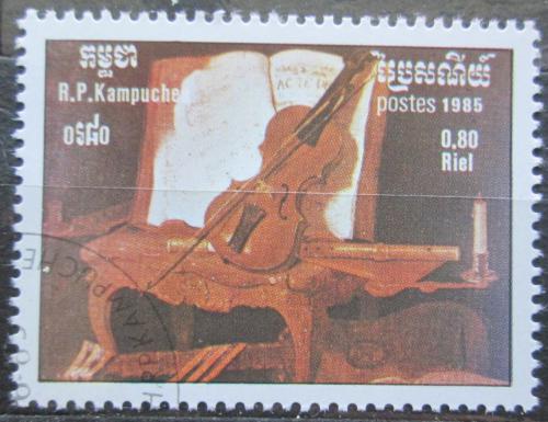 Poštová známka Kambodža 1985 Umenie, Jean-Baptiste Oudry Mi# 682