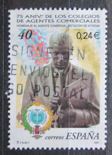 Poštová známka Španielsko 2001 Socha, Francisco López Hernández Mi# 3609