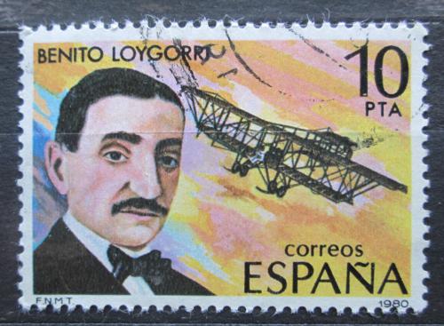 Poštová známka Španielsko 1980 Benito Loygorri, letec Mi# 2486