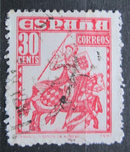 Poštová známka Španielsko 1948 Admirál Don Ramón de Bonifaz na koni Mi# 956