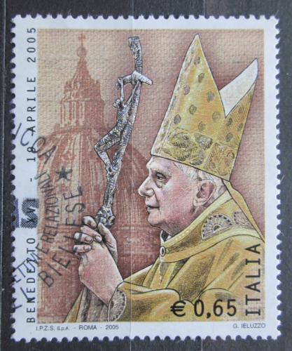 Poštová známka Taliansko 2005 Papež Benedikt XVI. Mi# 3070