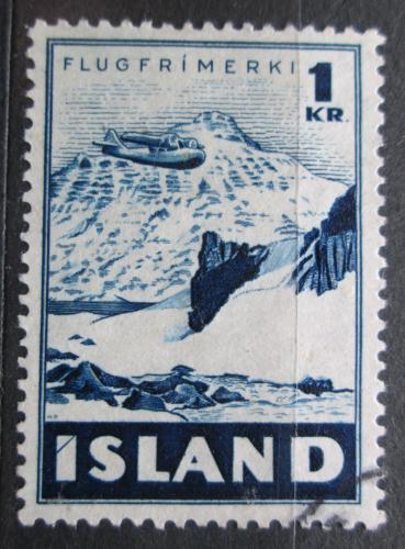 Poštová známka Island 1947 Lietadlo Grumman G-21 Mi# 244