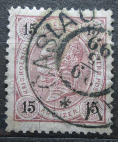 Poštová známka Rakúsko 1890 Cisár František Josef I. Mi# 56