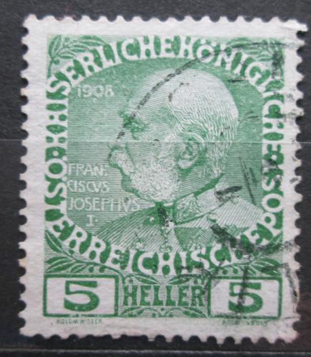 Poštová známka Rakúsko 1908 Cisár František Josef I. Mi# 142
