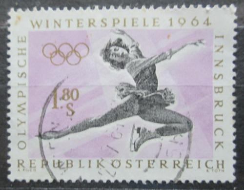 Poštová známka Rakúsko 1963 ZOH Innsbruck, krasobruslení Mi# 1139