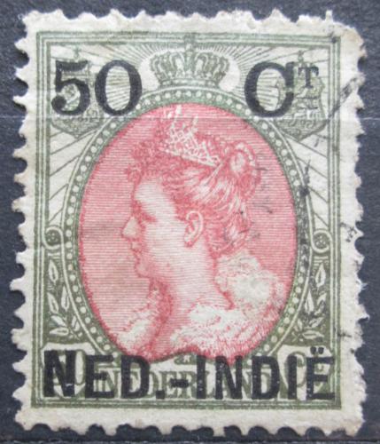 Poštová známka Nizozemská India 1899 Krá¾ovna Wilhelmina pretlaè Mi# 36