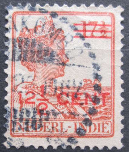 Poštová známka Nizozemská India 1921 Krá¾ovna Wilhelmina pretlaè Mi# 132