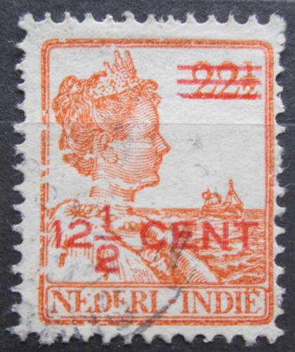 Poštová známka Nizozemská India 1921 Krá¾ovna Wilhelmina pretlaè Mi# 133