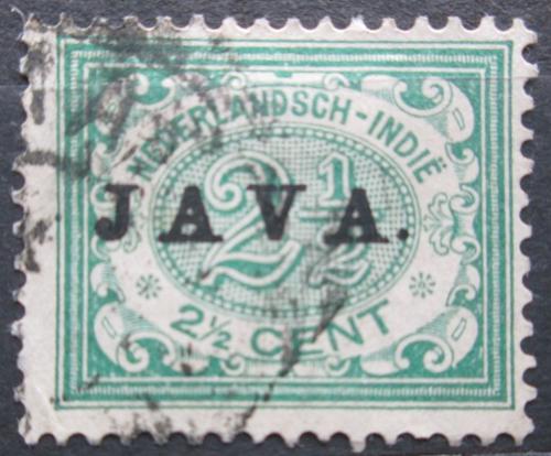 Poštová známka Nizozemská India 1908 Nominálna hodnota pretlaè Mi# 64