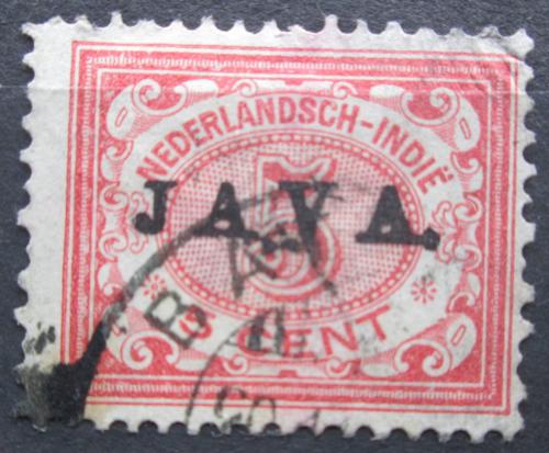 Poštová známka Nizozemská India 1908 Nominálna hodnota pretlaè Mi# 66