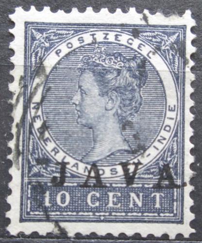 Poštová známka Nizozemská India 1908 Krá¾ovna Wilhelmina pretlaè Mi# 68