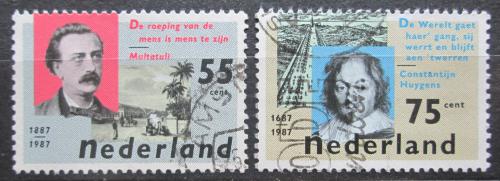 Potov znmky Holandsko 1987 Osobnosti Mi# 1313-14