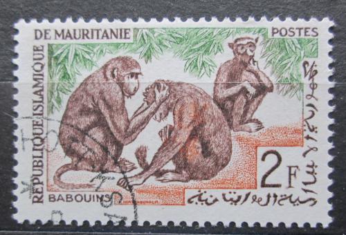 Poštová známka Mauritánia 1963 Pavián guinejský Mi# 207