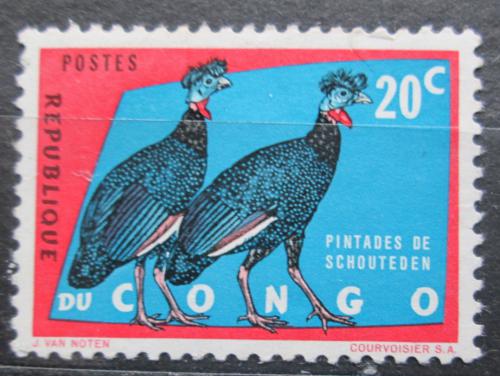 Poštová známka Kongo 1963 Guttera edouardi Mi# 139