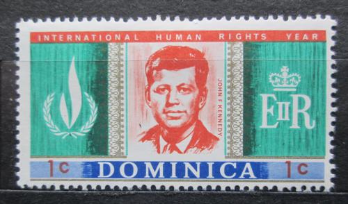 Poštová známka Dominika 1968 Prezident J. F. Kennedy Mi# 202