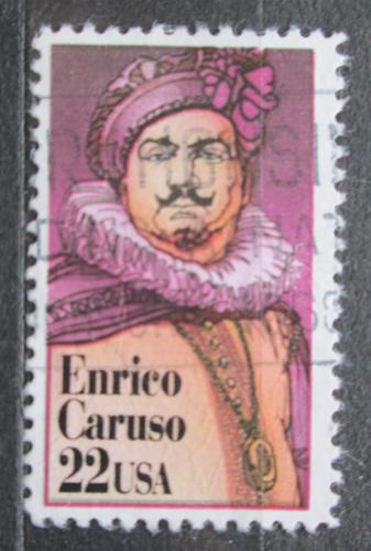 Poštová známka USA 1987 Enrico Caruso, operní pìvec Mi# 1868