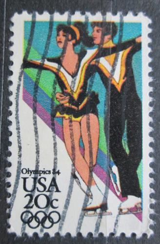 Poštová známka USA 1984 ZOH Sarajevo, krasobruslení Mi# 1671