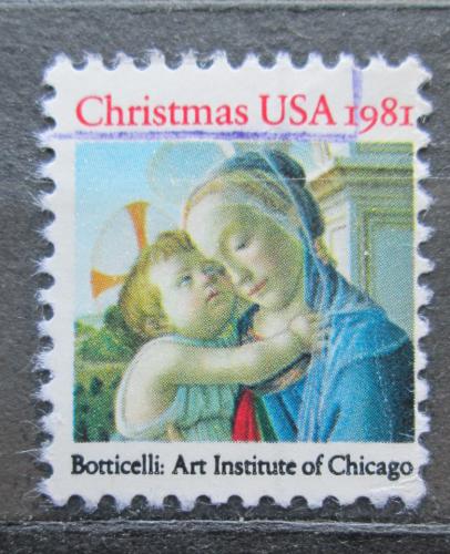 Poštová známka USA 1981 Vianoce, umenie, Sandro Botticelli Mi# 1513