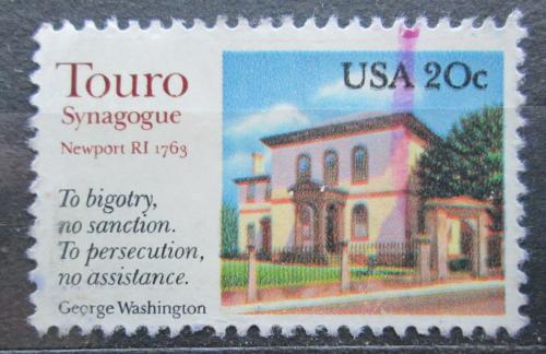 Poštová známka USA 1982 Synagoga Touro Mi# 1598