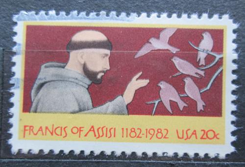Poštová známka USA 1982 František z Assisi Mi# 1604