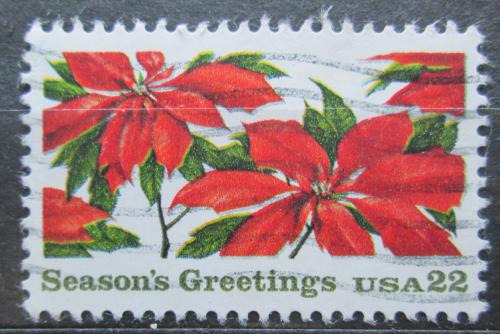 Poštová známka USA 1985 Vianoce, Pryšec nádherný Mi# 1779