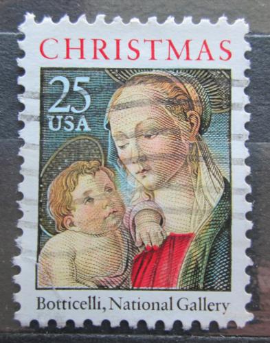 Poštová známka USA 1988 Vianoce, umenie, Sandro Botticelli  Mi# 2016 
