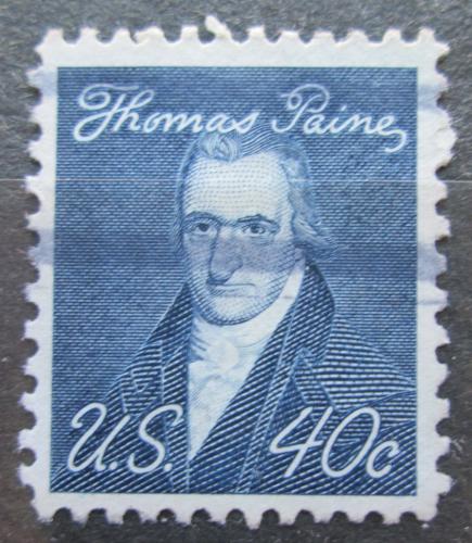 Poštová známka USA 1968 Thomas Paine, politik Mi# 942