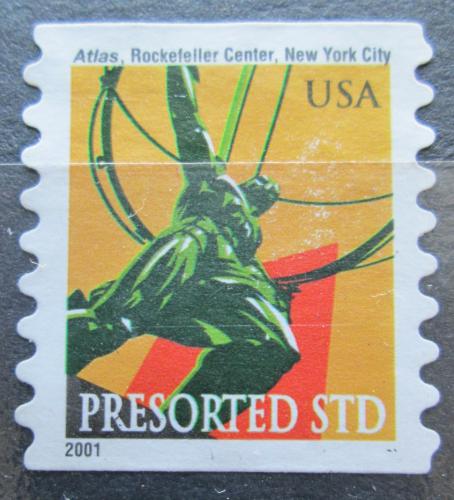 Poštová známka USA 2001 Socha Atlas Mi# 3474 BC
