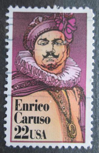 Poštová známka USA 1987 Enrico Caruso, operní pìvec Mi# 1868