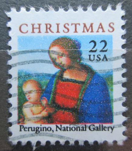 Potov znmka USA 1986 Vianoce, umenie, Pietro Perugino Mi# 1856