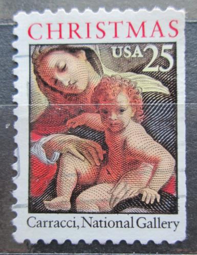 Potov znmka USA 1989 Vianoce, umenie, Ludovico Carracci Mi# 2057 A - zvi obrzok