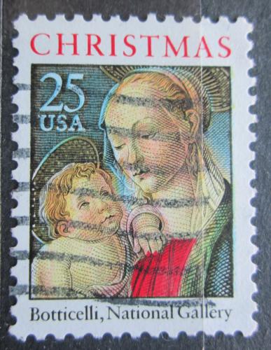 Poštová známka USA 1988 Vianoce, umenie, Sandro Botticelli  Mi# 2016