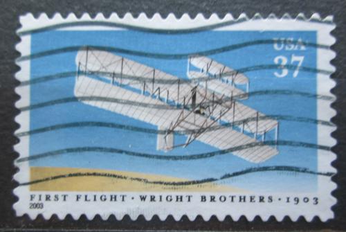 Poštová známka USA 2003 Lietadlo bratøí Wrightù Mi# 3743