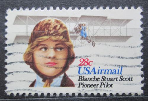 Poštová známka USA 1980 Blanche Stuart Scott, pilot Mi# 1453