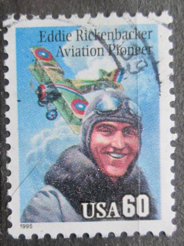 Poštová známka USA 1995 Eddie Rickenbacker Mi# 2642