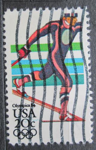 Poštová známka USA 1984 ZOH Sarajevo, bìh na lyžích Mi# 1673