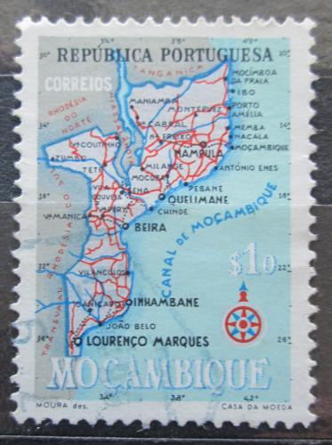 Potov znmka Mozambik 1954 Mapa Mi# 441