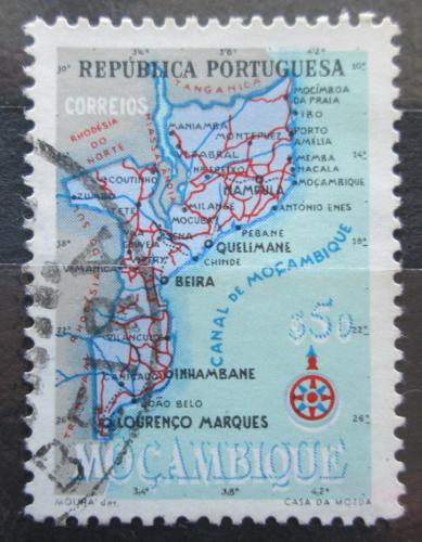 Poštová známka Mozambik 1954 Mapa Mi# 443