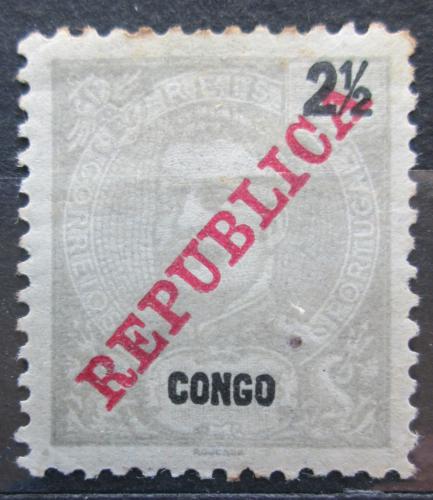 Poštová známka Portugalské Kongo 1911 Krá¾ pretlaè Mi# 60