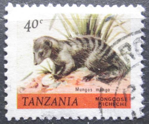 Poštová známka Tanzánia 1980 Mangusta žíhaná Mi# 163