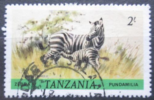 Poštová známka Tanzánia 1980 Zebry Mi# 169