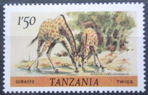 Poštová známka Tanzánia 1980 Žirafy Mi# 168