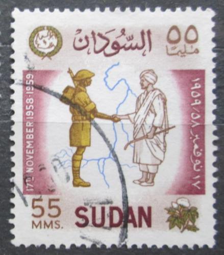 Poštová známka Súdán 1959 Voják a farmáø Mi# 159