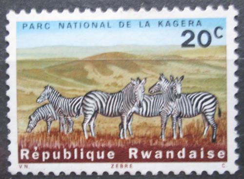 Poštová známka Rwanda 1965 Zebry Mi# 105